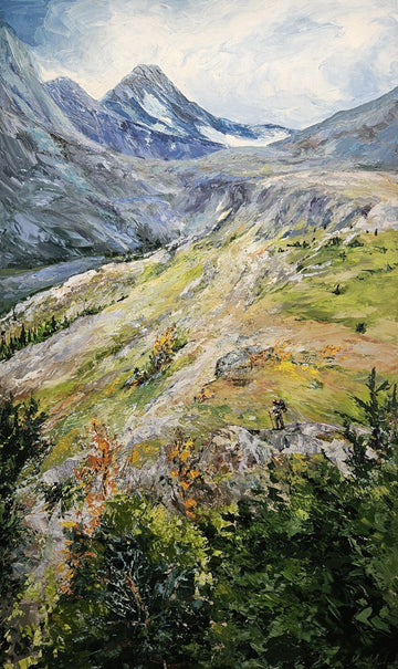 Manon Marchand Oeuvre original - Peinture 60x36 Le chemin qui m'attend