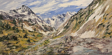 Manon Marchand Oeuvre original - Peinture 30x60 Le hasard décide