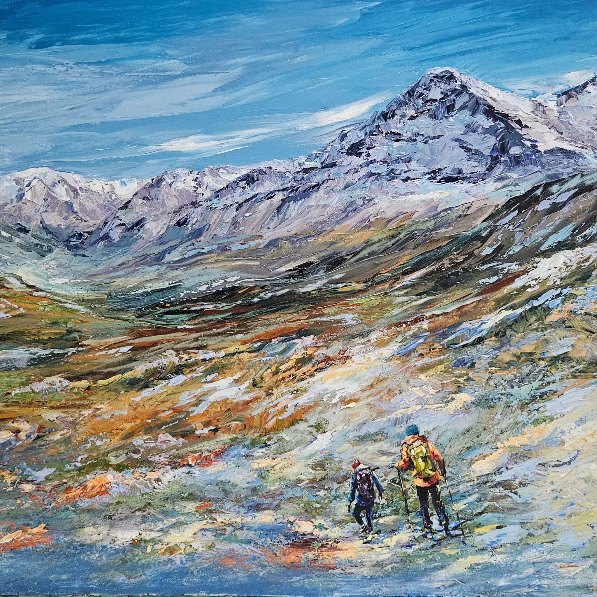 Manon Marchand Oeuvre original - Peinture 36x60 Lumière de la 1ère neige