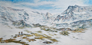 Manon Marchand Oeuvre original - Peinture 36x72 Notre petit refuge