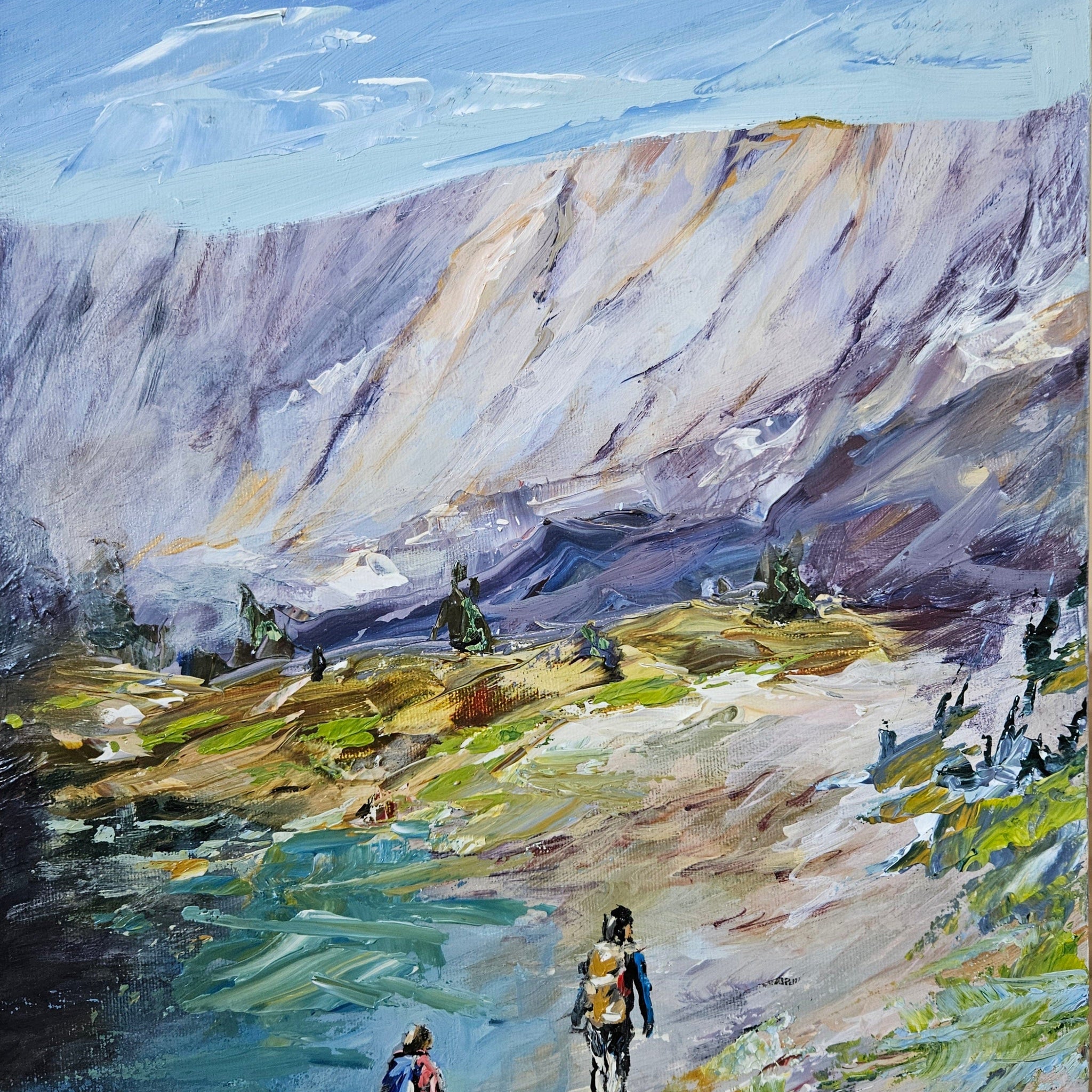 Manon Marchand Oeuvre original - Peinture 16x12 Quiétude à 3