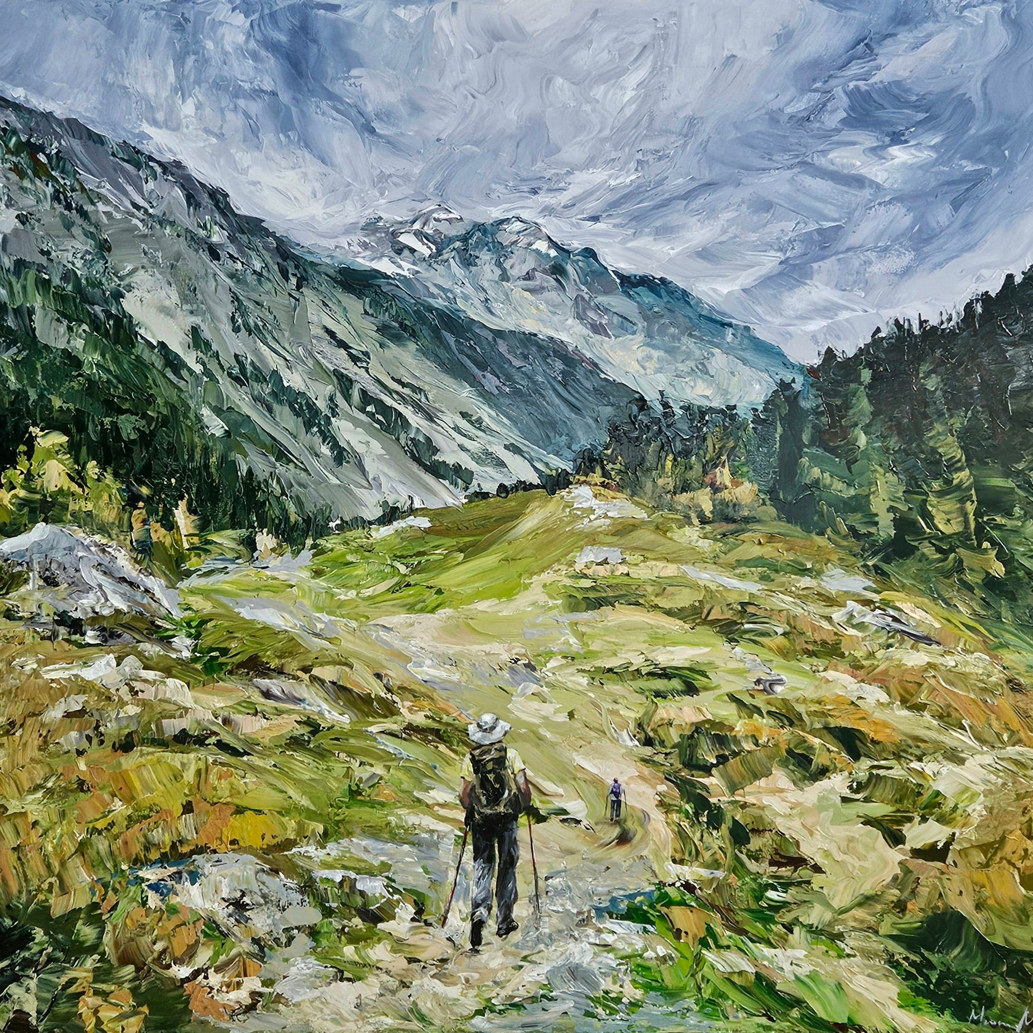 Manon Marchand Oeuvre original - Peinture 36x40 Si petit...