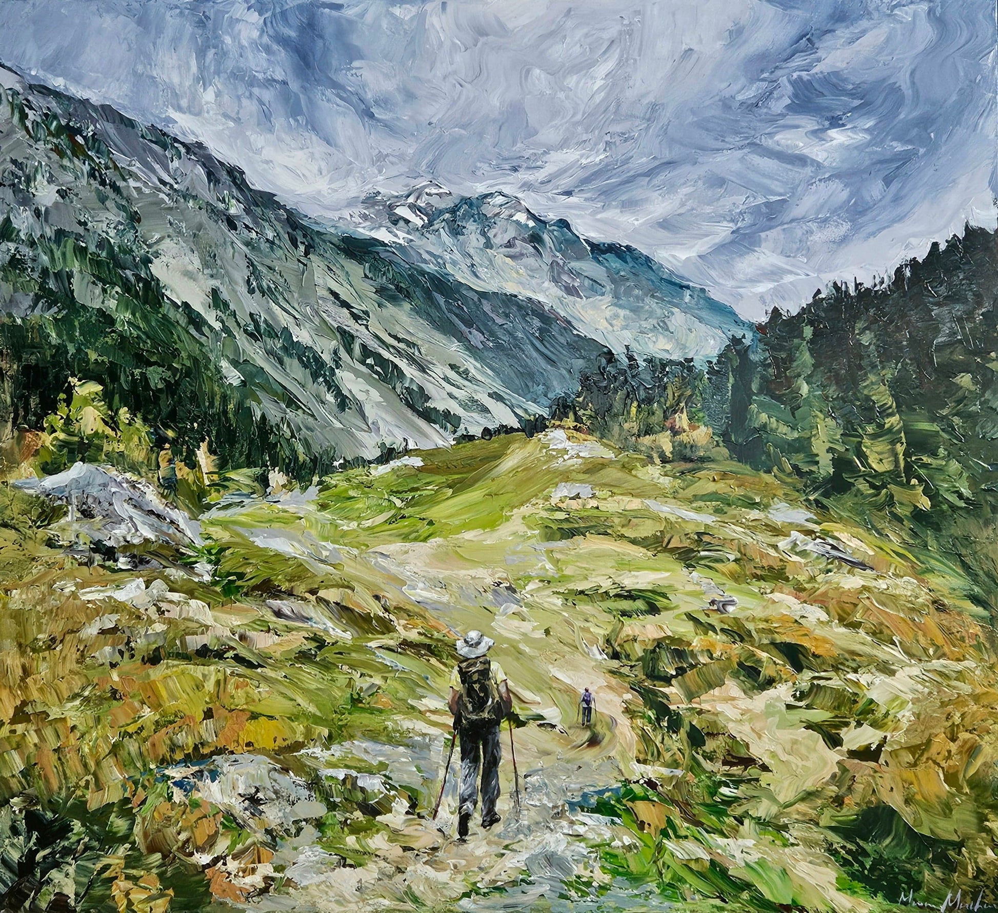 Manon Marchand Oeuvre original - Peinture 36x40 Si petit...