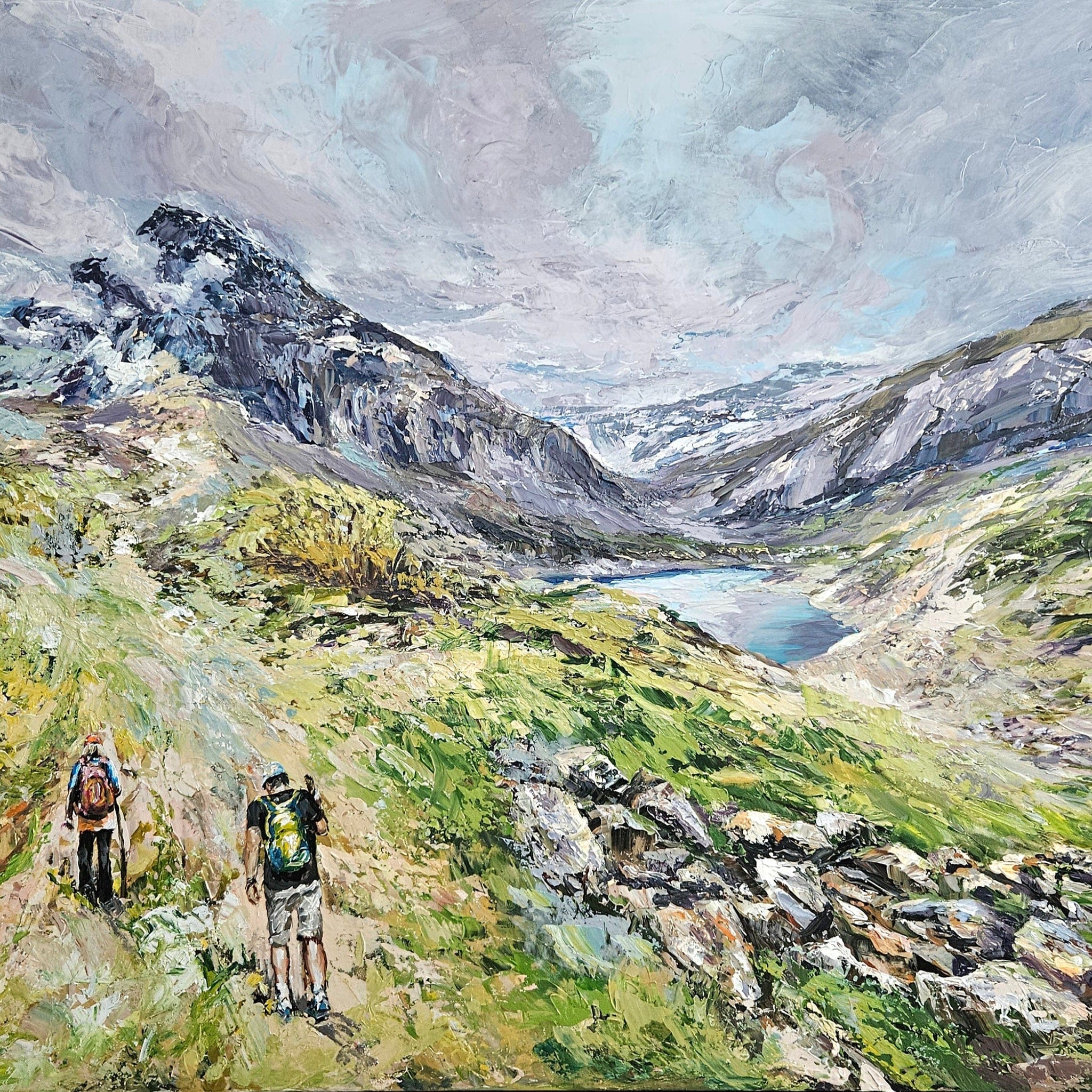 Manon Marchand Oeuvre original - Peinture 40x60 Vivre aujourd'hui