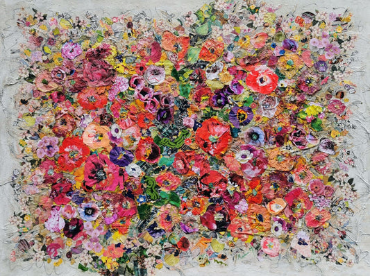 Manuela Moldovan Oeuvre original - Peinture 30x40 Walking In The Lovers Garden