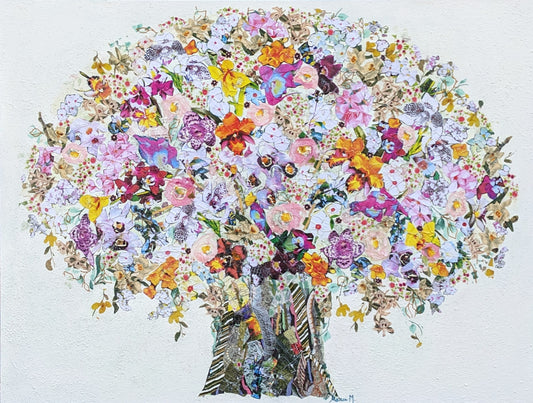 Manuela Moldovan Oeuvre original - Techniques mixtes 30x40 A TROPICAL BOUQUET