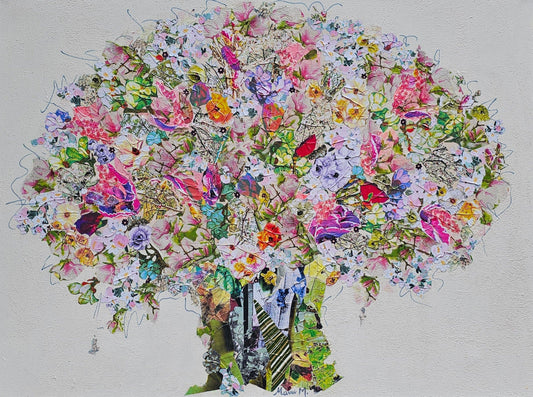 Manuela Moldovan Oeuvre original - Techniques mixtes 30x40 Magnolias in 2025