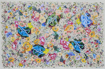 Manuela Moldovan Oeuvre original - Techniques mixtes 40x60 Walking in the Cuban Garden
