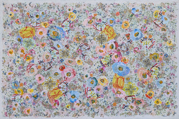 Manuela Moldovan Oeuvre original - Techniques mixtes 40x60 WALKING IN THE HERMES GARDEN