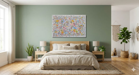 Manuela Moldovan Oeuvre original - Techniques mixtes 40x60 WALKING IN THE HERMES GARDEN