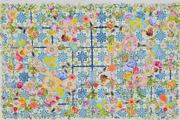 Manuela Moldovan Oeuvre original - Techniques mixtes 40x60 WALKING IN THE MEDITERRANEAN GARDEN