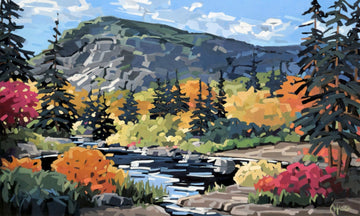 Martine Chassé Oeuvre original - Peinture 36x60 De nature, de plaisir et d'aventure