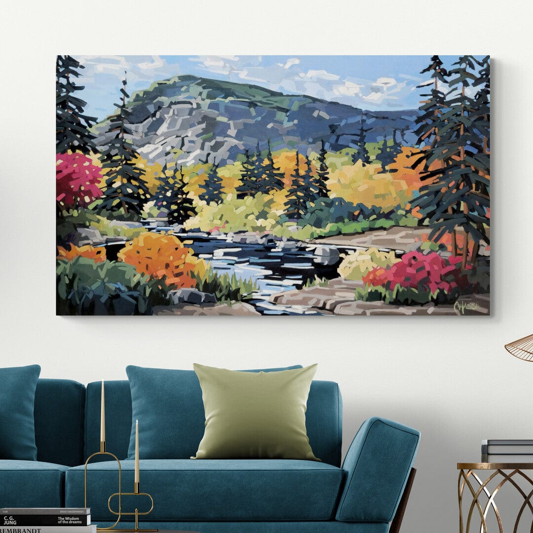 Martine Chassé Oeuvre original - Peinture 36x60 De nature, de plaisir et d'aventure