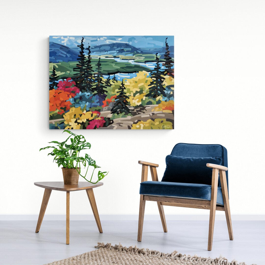 Martine Chassé Oeuvre original - Peinture 30x40 L'air pur de la montagne