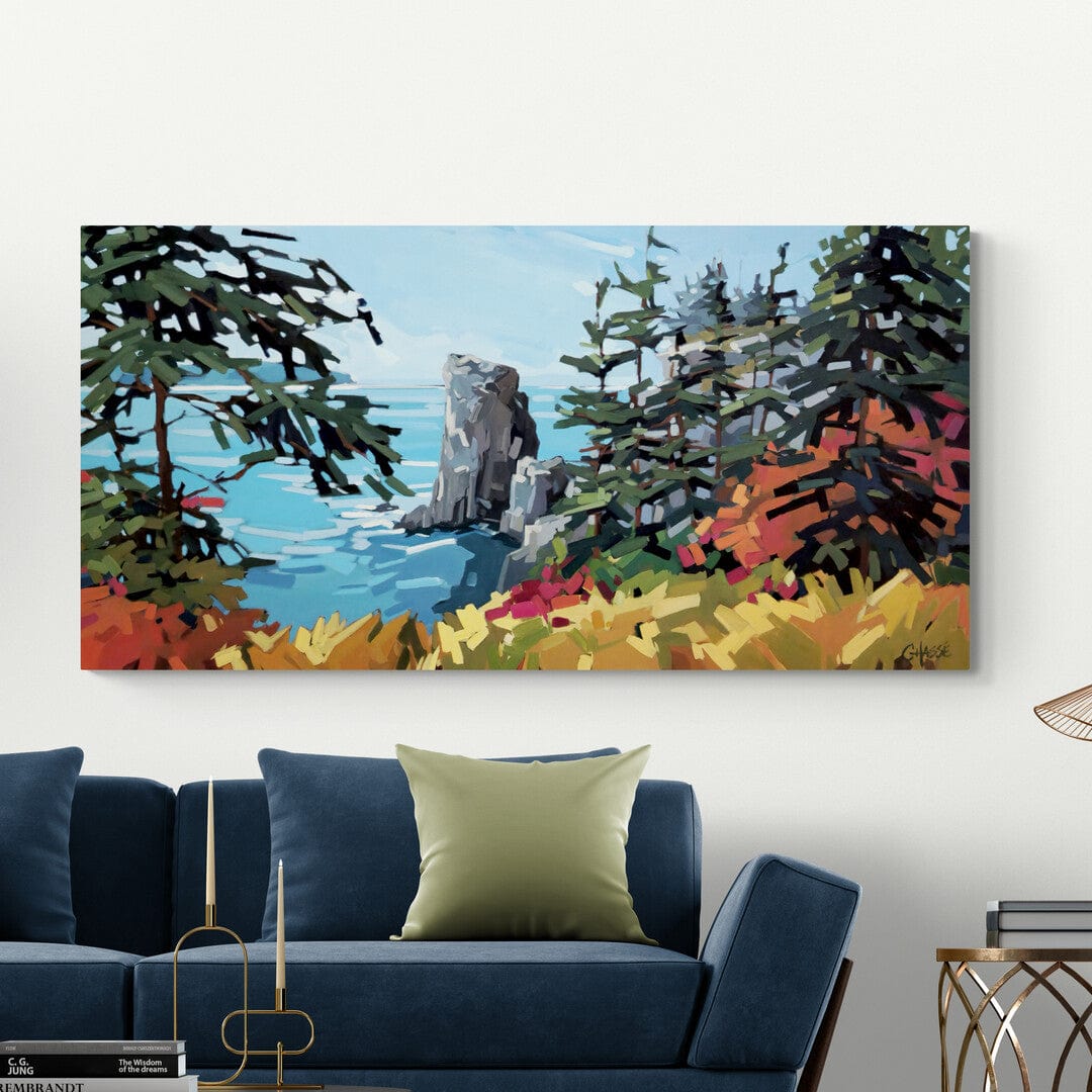 Martine Chassé Oeuvre original - Peinture 30x60 Skerwink Trail, Terre-Neuve