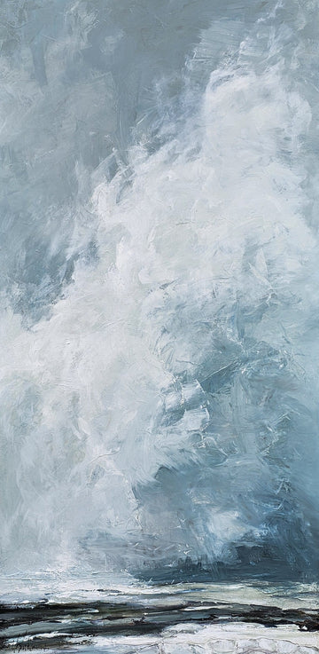 Martine Cloutier Oeuvre original - Peinture 60x30 Près Du Ciel