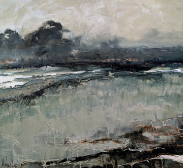 Martine Cloutier Oeuvre original - Peinture 36x40 Un temps pour aimer