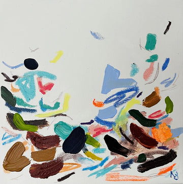 Nabz Oeuvre original - Peinture 12x12 A Living Landscape