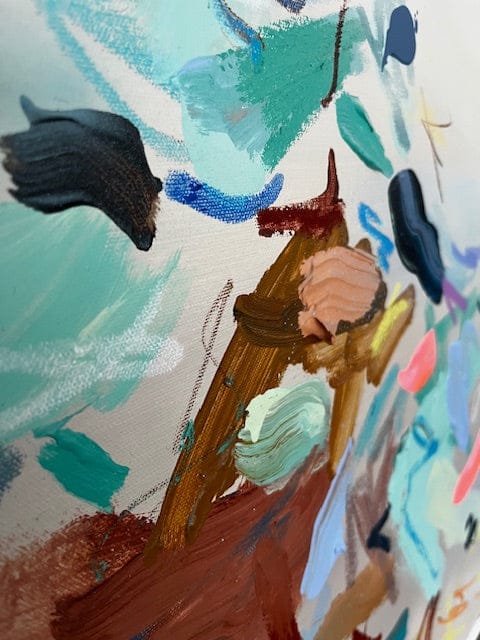 Nabz Oeuvre original - Peinture 40x40 Carved by Light