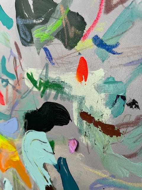 Nabz Oeuvre original - Peinture 30x36 Held in Calm