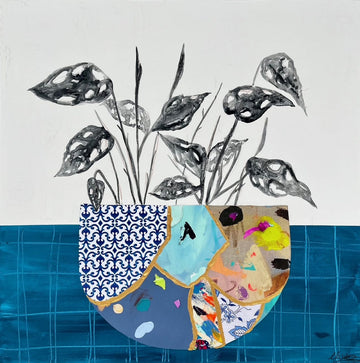 Nabz Oeuvre original - Peinture 30x30 Les pots cassés #26