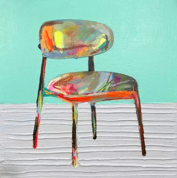 Nabz Oeuvre original - Peinture 12x12 Les ptites chaises 36