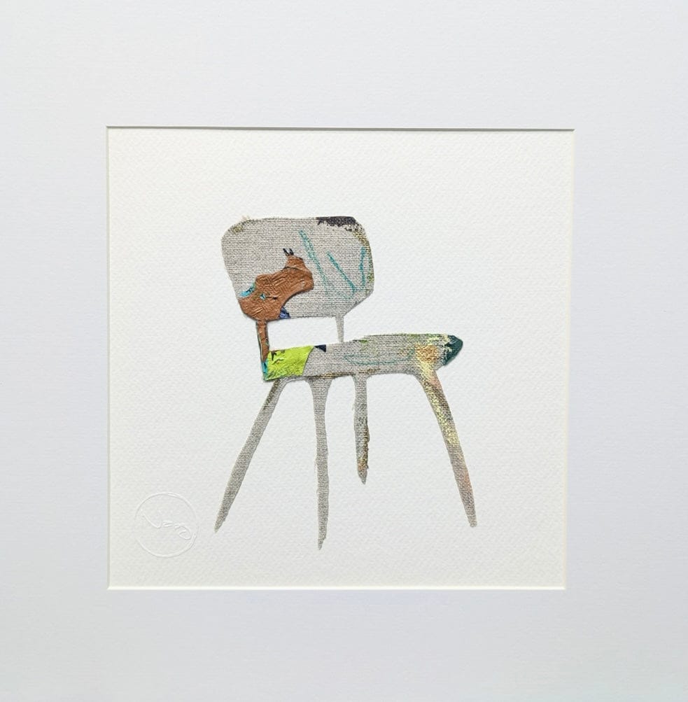 Nabz Oeuvre original - Peinture 10x10 P'tites chaises 004