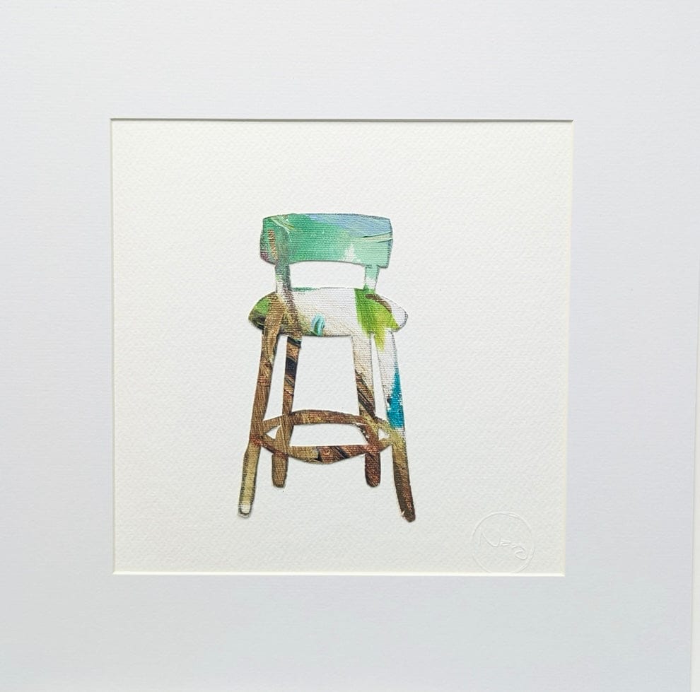 Nabz Oeuvre original - Peinture 10x10 P'tites chaises 005