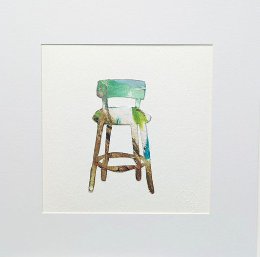 Nabz Oeuvre original - Peinture 10x10 P'tites chaises 005