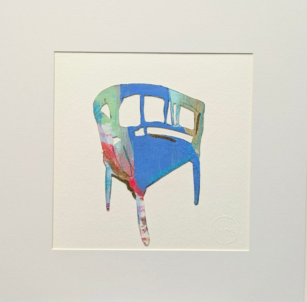 Nabz Oeuvre original - Peinture 10x10 P'tites chaises 006