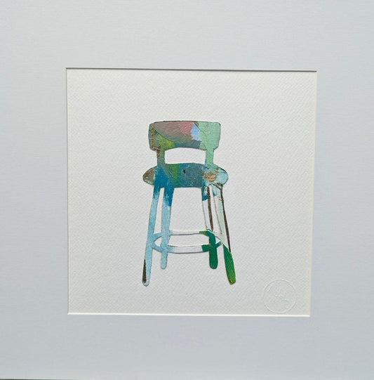 Nabz Oeuvre original - Peinture 10x10 P'tites chaises 008