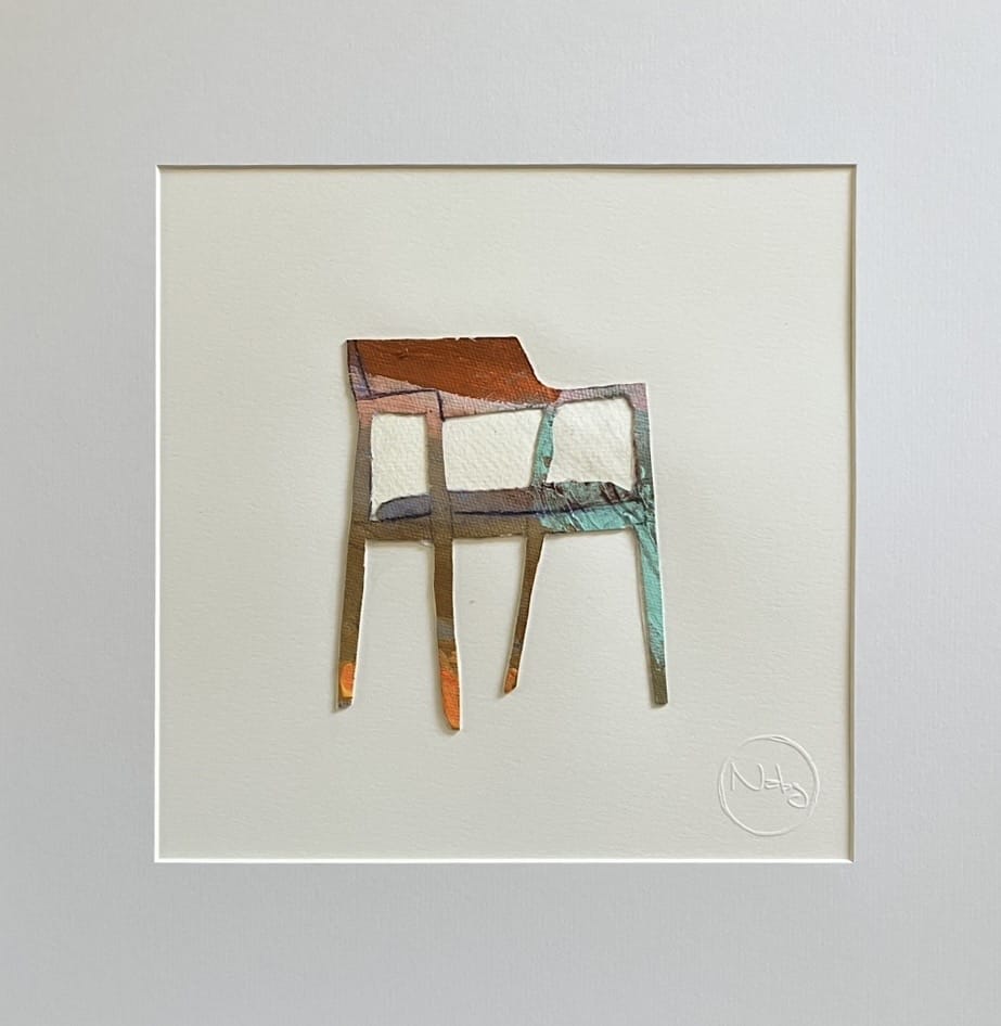Nabz Oeuvre original - Peinture 10x10 P'tites chaises 048