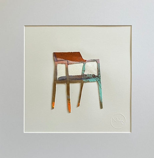Nabz Oeuvre original - Peinture 10x10 P'tites chaises 048