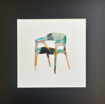 Nabz Oeuvre original - Peinture 10x10 P'tites chaises 050