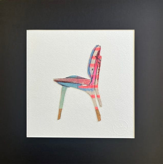 Nabz Oeuvre original - Peinture 10x10 P'tites chaises 051