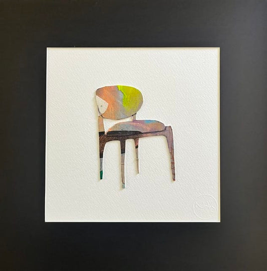 Nabz Oeuvre original - Peinture 10x10 P'tites chaises 052