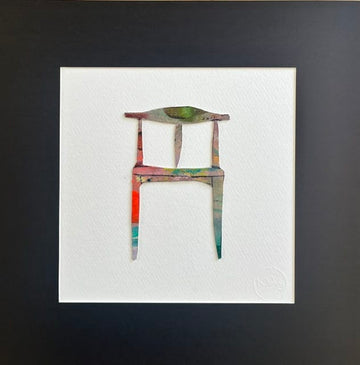 Nabz Oeuvre original - Peinture 10x10 P'tites chaises 053