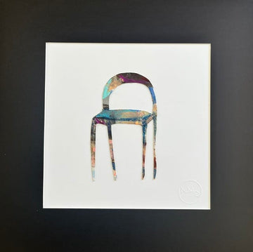 Nabz Oeuvre original - Peinture 10x10 P'tites chaises 055