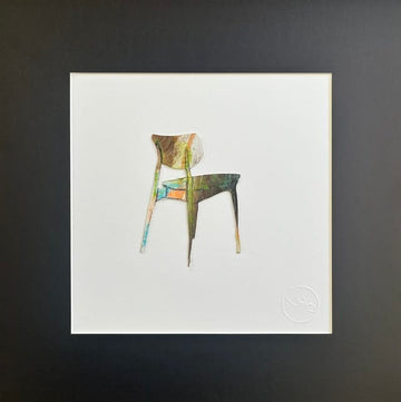 Nabz Oeuvre original - Peinture 10x10 P'tites chaises 057