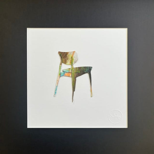 Nabz Oeuvre original - Peinture 10x10 P'tites chaises 057