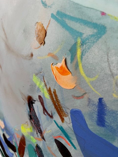 Nabz Oeuvre original - Peinture 40x40 Quiet Current