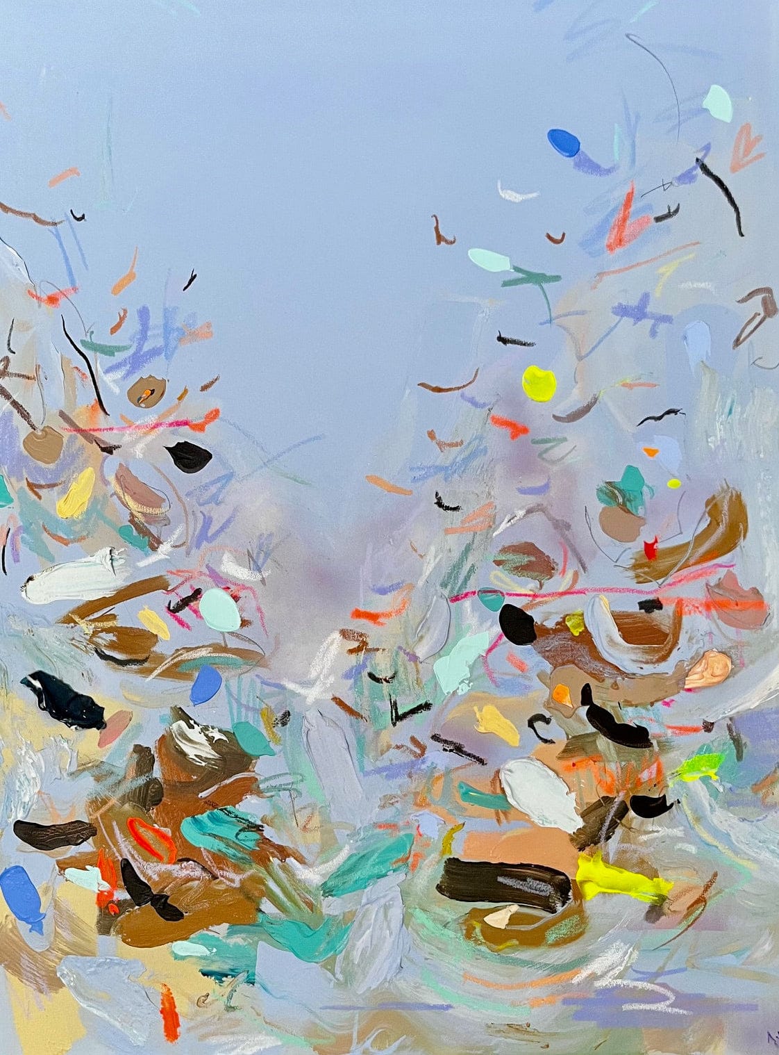 Nabz Oeuvre original - Peinture 30x40 Soft Woods