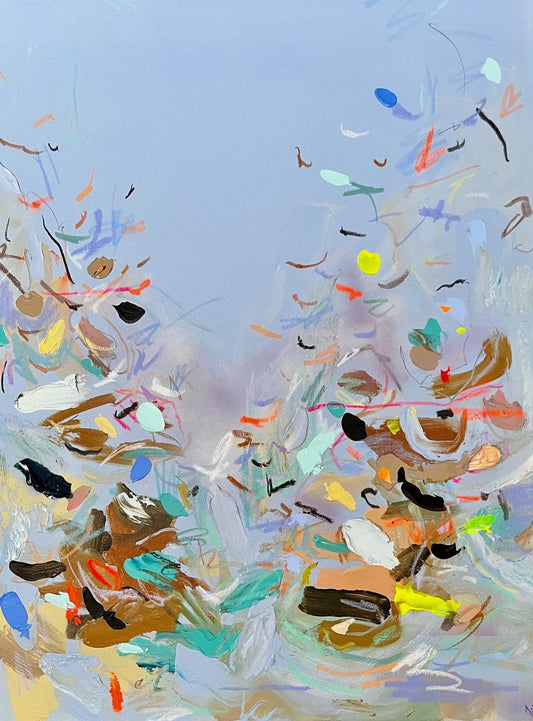 Nabz Oeuvre original - Peinture 30x40 Soft Woods