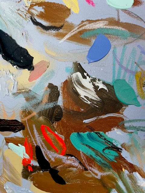 Nabz Oeuvre original - Peinture 30x40 Soft Woods