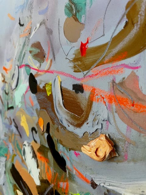 Nabz Oeuvre original - Peinture 30x40 Soft Woods