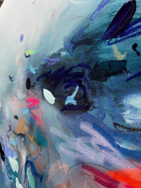 Nabz Oeuvre original - Peinture 30x60 Whispering Reefs