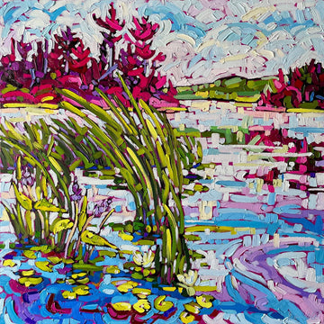 Noémie L. Côté Oeuvre original - Peinture 24x24 Cottage View 3