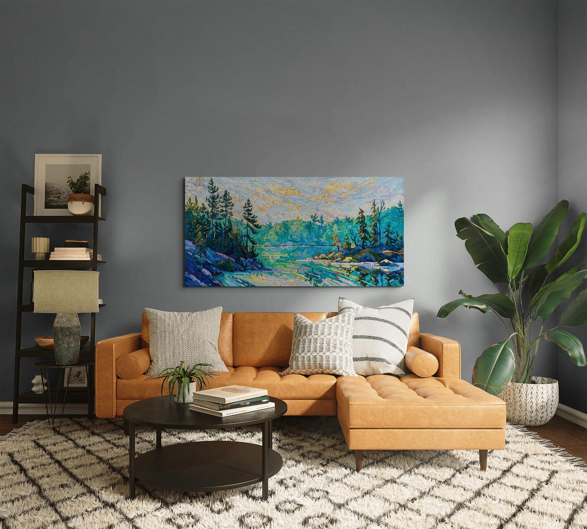 Noémie L. Côté Oeuvre original - Peinture 30x60 Morning Hues