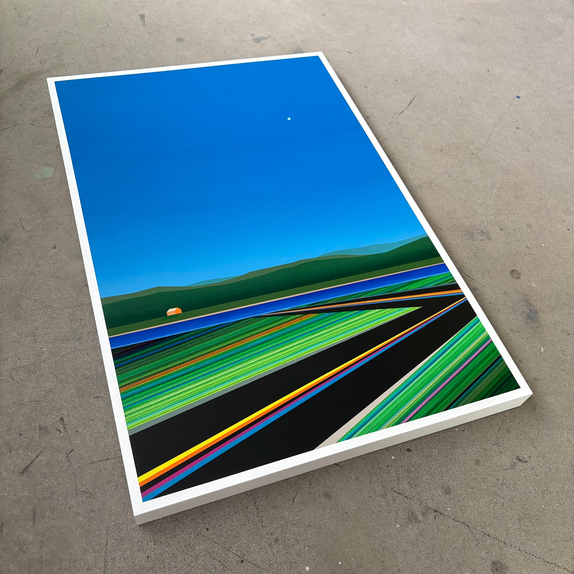 Patrick Déziel Oeuvre original - Peinture 36x24 Chemin des Arpents Verts
