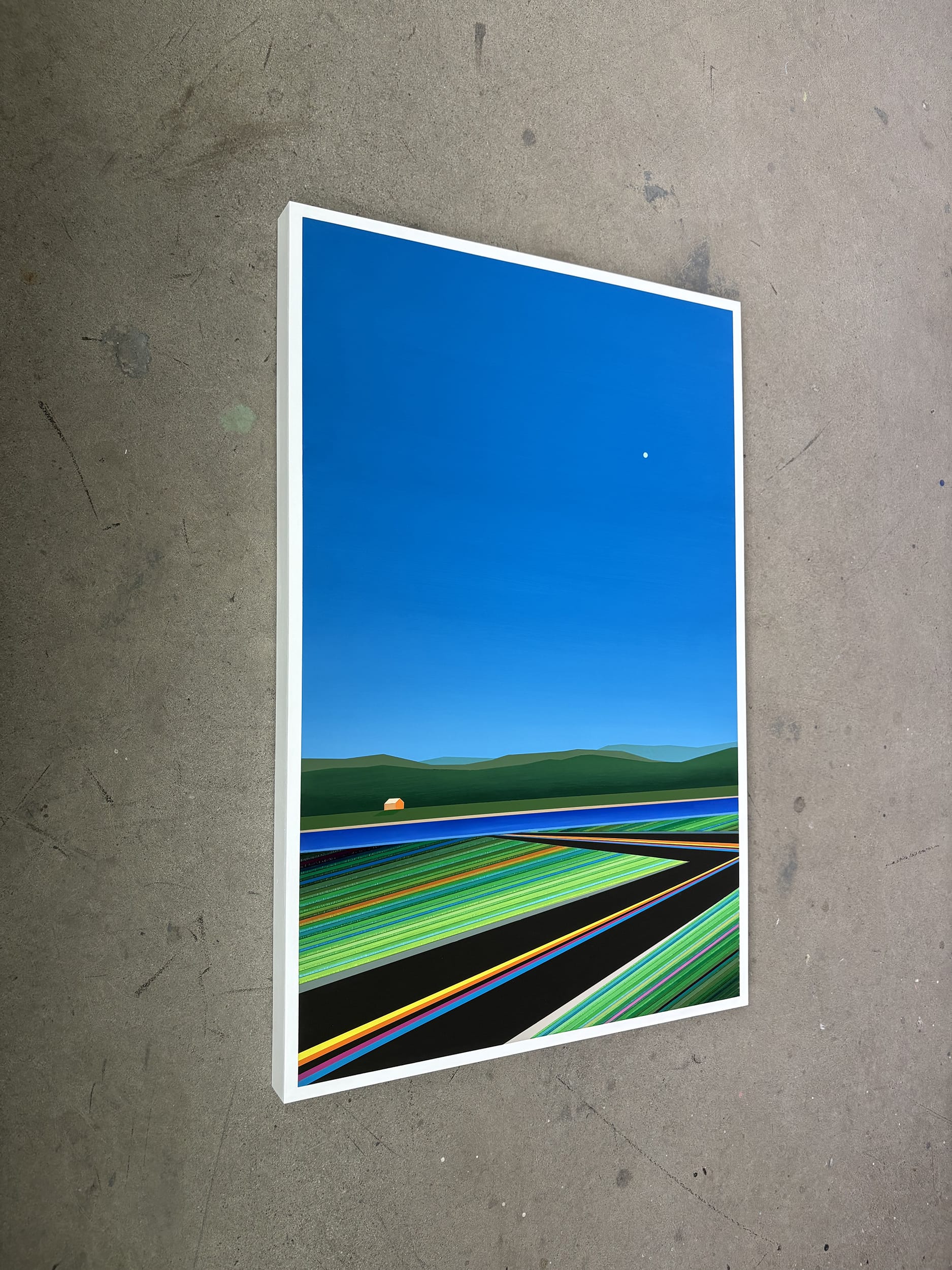 Patrick Déziel Oeuvre original - Peinture 36x24 Chemin des Arpents Verts